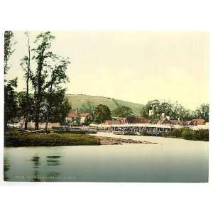  Photochrom Reprint of View at Goring, below the Weir 