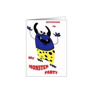  Monster birthday party Card Toys & Games
