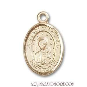  Our Lady of la Vang Small 14kt Gold Medal Jewelry