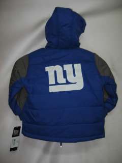New York Giants NFL Toddler Nylon Hood Jacket 3T  