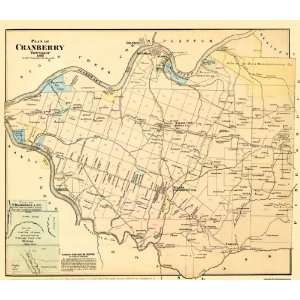   TOWNSHIP PENNSYLVANIA (PA) LANDOWNER MAP 1885