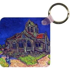 Van Gogh Art The Church of Auvers Art Key Chain   Ideal Gift for all 