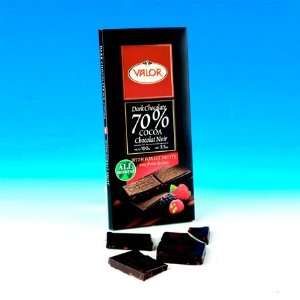 VALOR 70% Dark Chocolate Forest Berries Grocery & Gourmet Food
