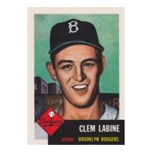  Clem Labine 1953 Topps Archives Baseball Reprint (Brooklyn 
