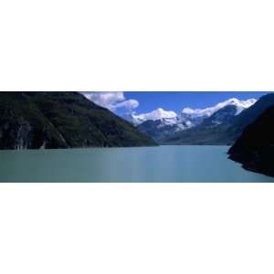  Mountain at the Lakeside, Grande Dixence Dam, Valais Canton 