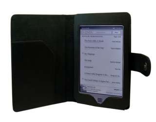 PU Leather Folio Case for  Kindle TOUCH Wi Fi Black NEW  