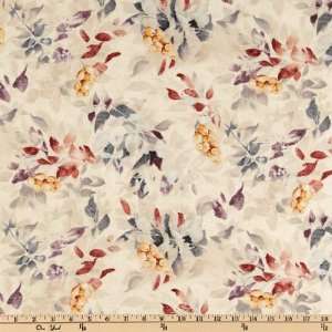  45 Wide Aristas Walk Large Leaf Ecru Fabric By The Yard 