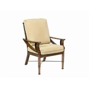  Woodard Arkadia Cushion Aluminum Arm Patio Dining Chair 