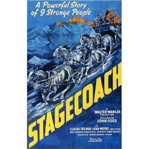  Stagecoach Vintage John Wayne Movie Poster