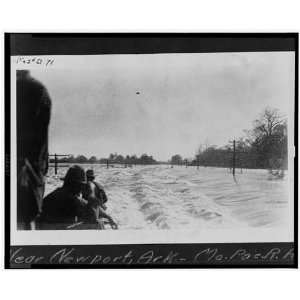    Newport,Arkansas,AR,RailRoad Underwater,1927 Flood