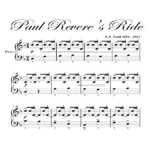   Reveres Ride ET Paull Big Note Piano Sheet Music ET Paull Books