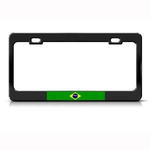  Brazil Flag Brazilian Country Metal License Plate Frame 