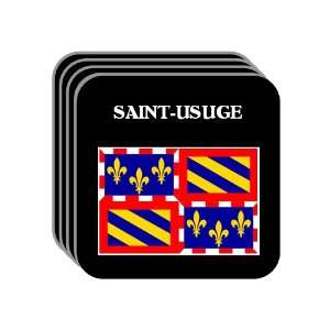 Bourgogne (Burgundy)   SAINT USUGE Set of 4 Mini Mousepad Coasters