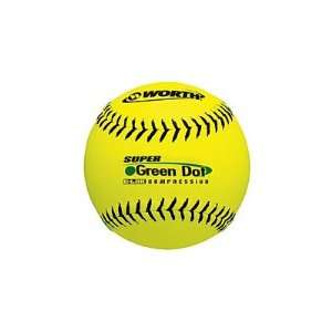   D11LUY PRO LEATHER SUPER GREEN DOT .47/500 USSSA SLOWPITCH SOFTBALLS