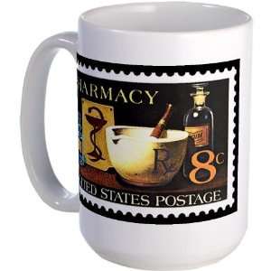  Pharmacist Stamp Collecting Medical Large Mug by  