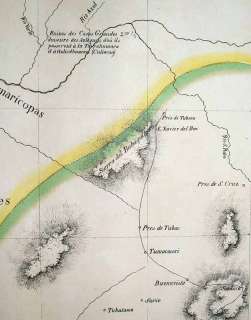 1825 Vandermaelen Map SOUTHERN CALIFORNIA ARIZONA BAJA  
