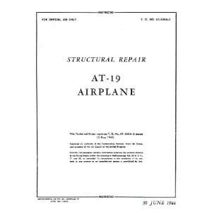    Stinson AT 19 Aircraft Structural Manual Sicuro Publishing Books