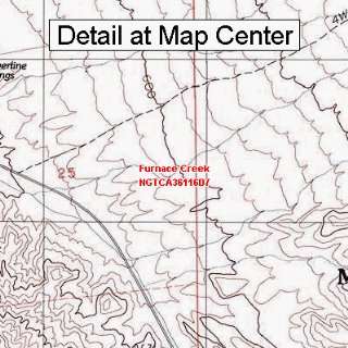 USGS Topographic Quadrangle Map   Furnace Creek, California (Folded 