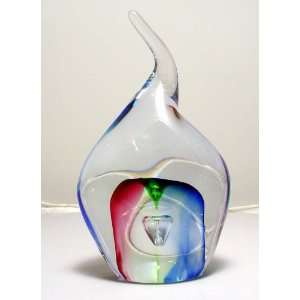    Gorgeous Contemporary Style Art Glass Sculpture