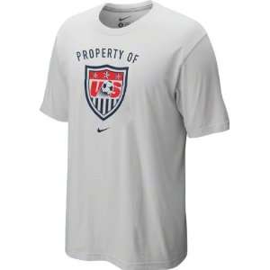 United States Soccer White Nike Team Crest T Shirt Sports 