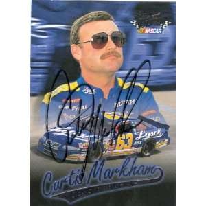 Curtis Markham autographed Trading Card (Auto Racing) 1997 Fleer Ultra 