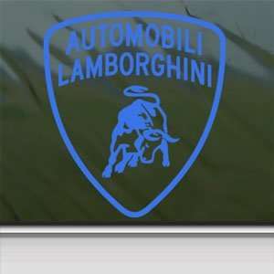  Lamborghini Blue Decal Logo Bull Car Truck Window Blue 