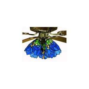  Blue Iris Ceiling Fan Light Shade Meyda 27483