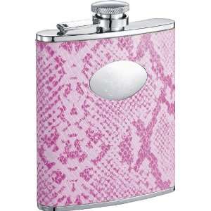   Leather Stainless Steel 6oz Liquor Hip Flask