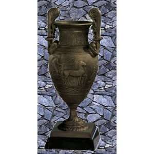  Iron Chariot urn vase sculpture Roman Style statue New 