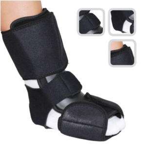 Dorsal Night Splint With Wedge Foot & Ankle Black NEW  