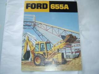 Ford 655A tractor backhoe loader brochure  