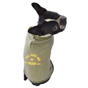  Ruff Ruff and Meow Dog Hoodie, You Had Me At Woof, Green 