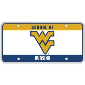   Series WVU School Specific School of Nursing License Plate Automotive