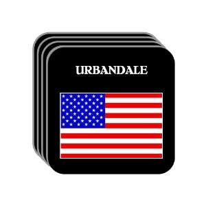  US Flag   Urbandale, Iowa (IA) Set of 4 Mini Mousepad 