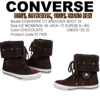 CONVERSE SHOES CT ANDOVER BOOT HI CHOCOLATE WOMENS 6~10  