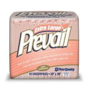  Special 10 packs of Underpad Prevail Super Absorbent   10 