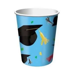  Cap Toss Graduation 7 oz Hot/Cold Paper Cups 8 Per Pack 
