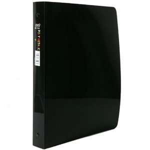  Black Glass Twill Grid 1 Inch Binders   Sold individually 