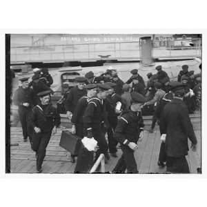  Sailors hurrying ashore for Xmas leave,New York