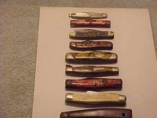 CASE XX POCKET KNIFE LOT FIGHTIN ROOSTER INDIAN HEAD SCHRADE FOR PARTS 