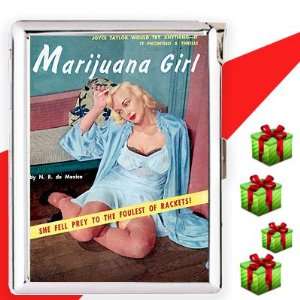  marijuana girl v1 Cigarette Case Lighter 
