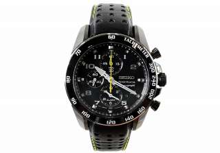 Seiko Sportura SNAE67 Mens Chronograph Black Dial Watch  