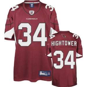  Tim Hightower Jersey Reebok Authentic Red #34 Arizona 