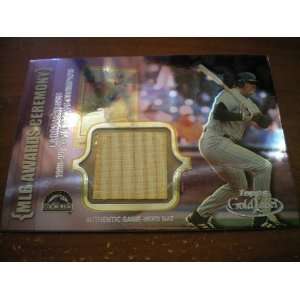 Larry Walker 2002 Topps Gold Label Game Used Bat card #ACR LW Colorado 