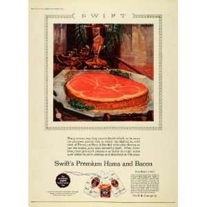  1927 Ad Premium Ham Baked in Milk Bacon Swift & Company 