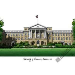 University of Wisconsin, Madison Lithograph Only  Sports 