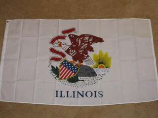 3X5 ILLINOIS STATE FLAG IL FLAGS STATES NEW USA US F242  