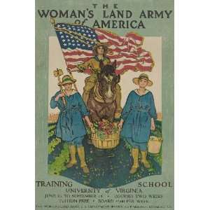  Womans Land Army of America  Training school University of Virginia 