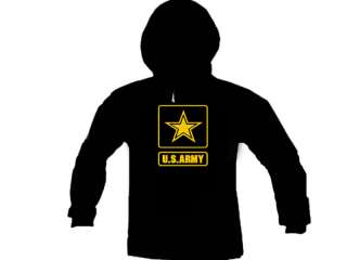 US Army Emblem Logo Military Hoodie Hooded Sweatshirt  