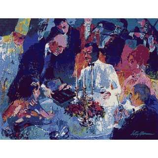   Cigars Hand Signed Serigraph Print by Leroy Neiman